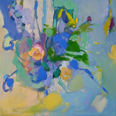 Vibrant Abstract Blooms by Elena Shraibman