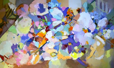 Vibrant Abstract Bouquet by Elena Shraibman
