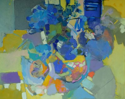 Vibrant Abstract Flowers by Elena Shraibman