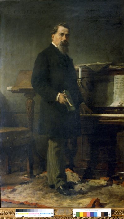 Amilcare Ponchielli (1834 - 1886). Italian composer. by Eleuterio Pagliano