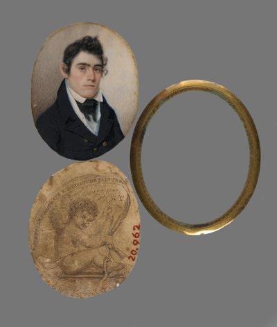 Portrait of John Haslett M.D. by Eliab Metcalf