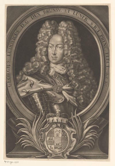 Portrait of George Ludwig, King of Great Britain and Ireland by Elias Christopf Heiss