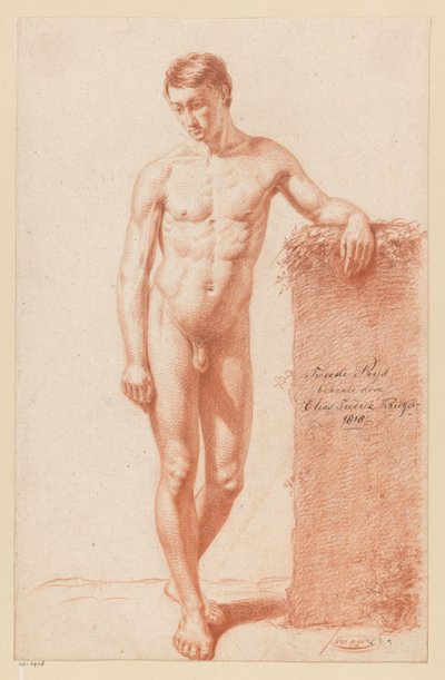 Standing Male Nude, Seen from the Front (2nd Prize 1818) by Elias Friedrich Kruger