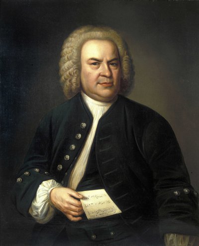 Portrait of Johann Sebastian Bach by Elias Gottleib (after) Haussmann
