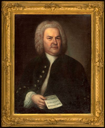 Portrait of Johann Sebastian Bach by Elias Gottleib Haussmann