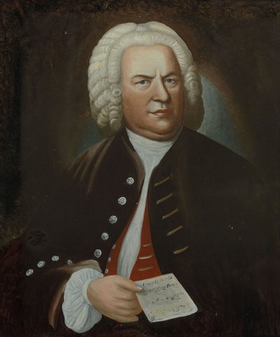 Portrait of Johann Sebastian Bach, Mid of the 18th Century by Elias Gottlob Haussmann