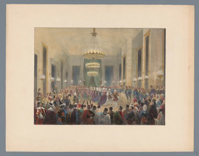 Ballroom Where the Pavane is Danced, 1845 by Elias Spanier