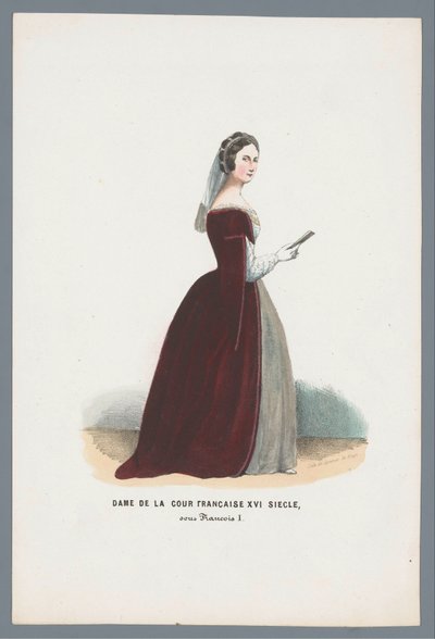 Lady of the French Court, 16th Century, under Francis I by Elias Spanier