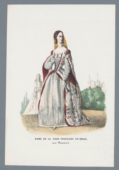 Lady of the French Court, 16th Century, Under Francis I by Elias Spanier