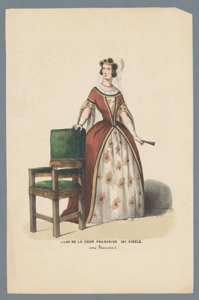 Lady of the French Court 16th Century. under Francis I by Elias Spanier