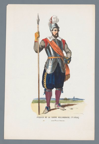 Pikeman of the Dutch Guard. (17th Century) under Prince Maurice by Elias Spanier