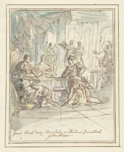 Paris Welcomed by Menelaus and Helen by Elias van Nijmegen