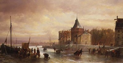 Skating Scene by Elies Pieter van Bommel