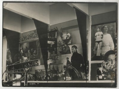 Interior of the Soviet pavilion at the International Press Exhibition, Cologne by Eliezer Markowich Lissitzky