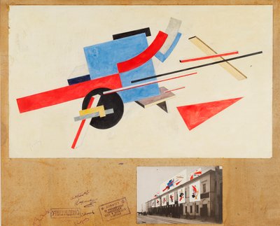Proun. Street Decoration Design by Eliezer Markowich Lissitzky