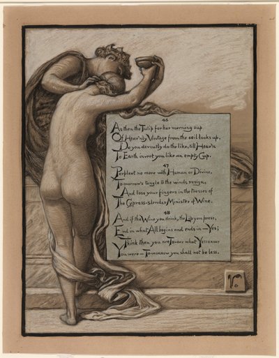 (Illustration for Rubáiyát of Omar Khayyám) The Cup of Love by Elihu Vedder
