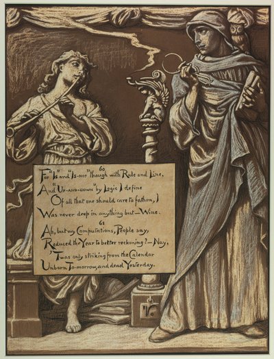 Illustration for Rubáiyát of Omar Khayyám: The Divorce of Reason by Elihu Vedder