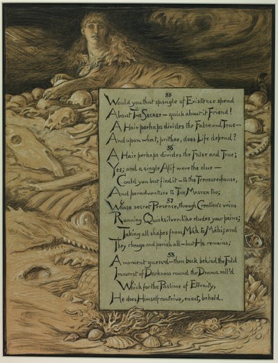 The Inevitable Fate (Illustration for Rubáiyát of Omar Khayyám) by Elihu Vedder