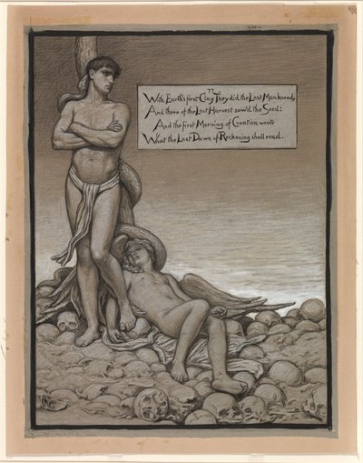 Illustration for Rubáiyát of Omar Khayyám: The Last Man by Elihu Vedder