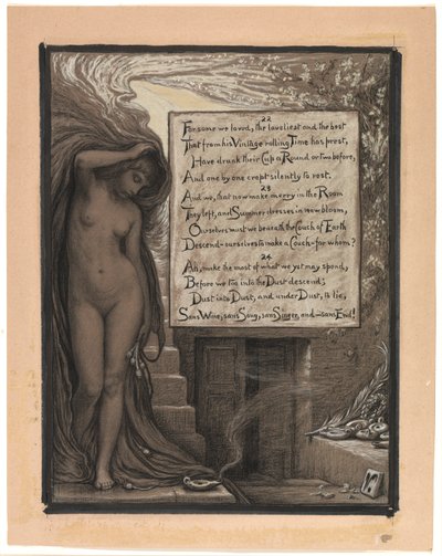 (Illustration for Rubáiyát of Omar Khayyám) The Long Rest by Elihu Vedder