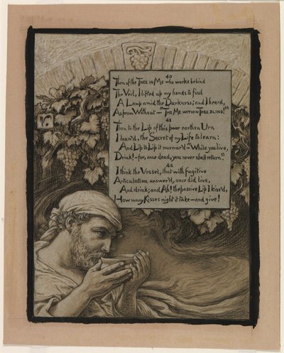 Illustration for Rubáiyát of Omar Khayyám: The Soul of the Cup by Elihu Vedder