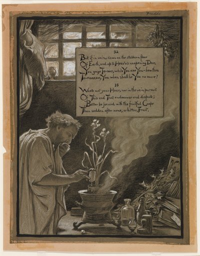 (Illustration for Rubáiyát of Omar Khayyám) The Vain Pursuit by Elihu Vedder
