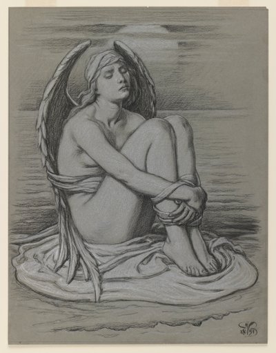 Bound Angel by Elihu Vedder