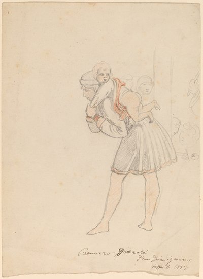 Study after Gozzoli by Elihu Vedder