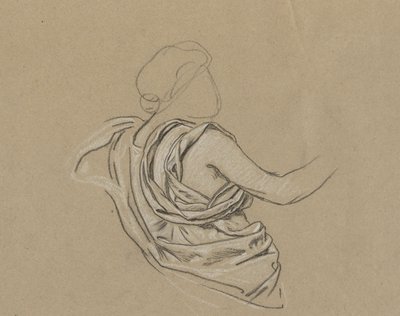 Study for Figure of Autumn by Elihu Vedder