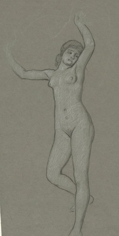 Study for Figure of Luna by Elihu Vedder