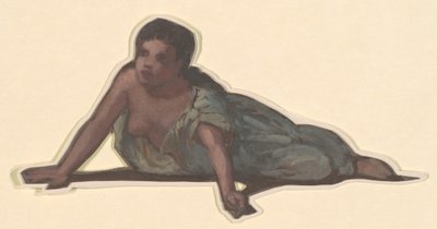 Study for "Greek Girls Bathing" by Elihu Vedder