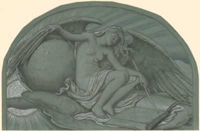 Study for The Eclipse of the Sun by the Moon by Elihu Vedder