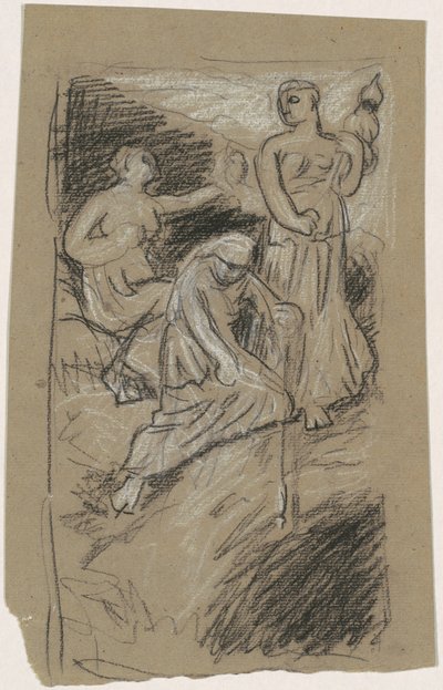 Study for The Fates Gathering in the Stars by Elihu Vedder