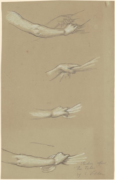 Study for The Fates Gathering in the Stars by Elihu Vedder