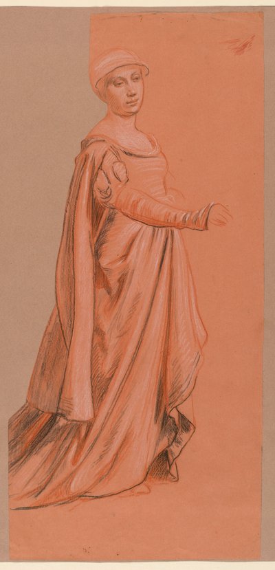 Study for "Wedding Procession" by Elihu Vedder