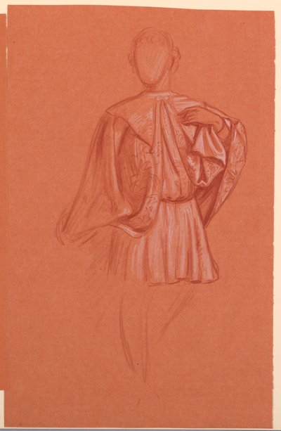 Study of a Costumed Figure by Elihu Vedder
