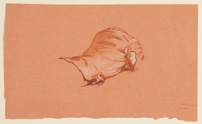 Drapery Study for Costumed Male Torso by Elihu Vedder