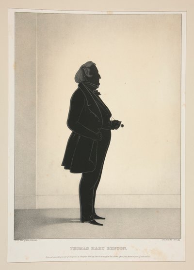 Thomas Hart Benton, from a Set of 27 Portraits by Elijah C. Kellogg