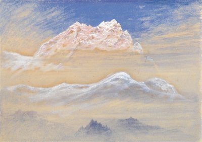 Mountain View: Portion of the Chain of the Terglon Alps as seen from near Rudmannsdorf, Italy by Elijah Walton