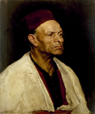 Portrait of a Man Wearing a Fez, 1908 by Elinor Proby Adams