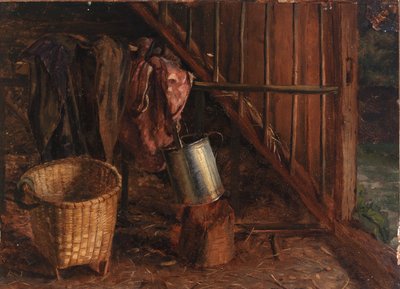 Interior of a Stable by Eliphalet Fraser Andrews