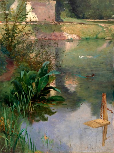 Margin of a Moat by Eliphalet Frazer Andrews