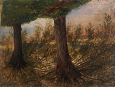 Trees beside a Stream by Eliphalet Frazer Andrews