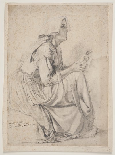 First Study for the Painting with the Women at the Fountain in A. by Elisabeth Jerichau Baumann