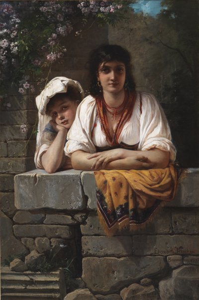 She is Waiting for Him by Elisabeth Jerichau Baumann