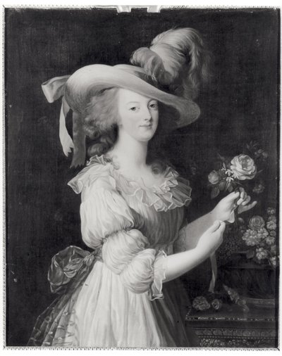 Copy of a Portrait of Marie-Antoinette after 1783 by Elisabeth Louise (after) Vigee Lebrun