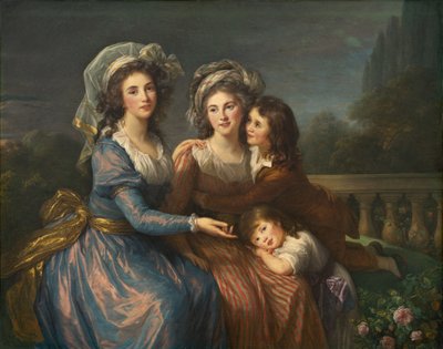 The Marquise de Pezay, and the Marquise de Rougé with Her Sons Alexis and Adrien by Élisabeth Louise Vigée Le Brun