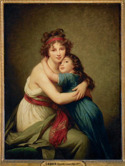 Madame Vigee-Le Brun and her daughter Julie by Elisabeth Louise Vigee-Lebrun