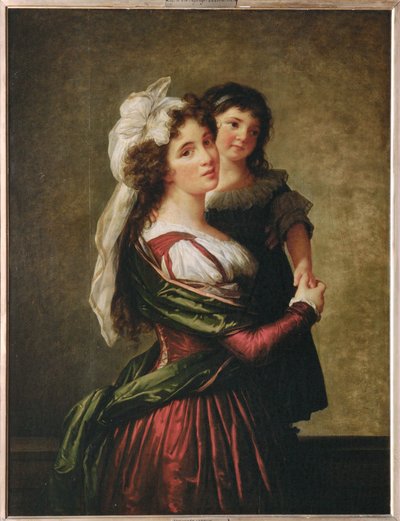 Mme. Rousseau, wife of architect Pierre Rousseau, and her daughter by Elisabeth Louise Vigee-Lebrun