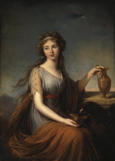 Portrait of Anna Pitt, as Hebe by Elisabeth Louise Vigee Lebrun